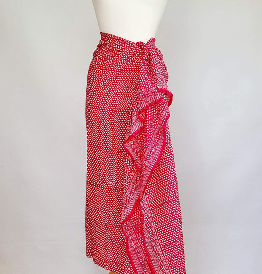 Orzo Cerise Batik Sarong